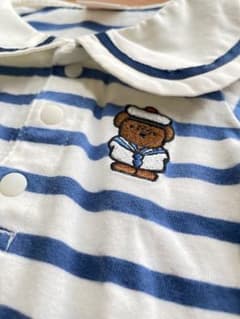 petit mineセーラー襟ロンパース 80 cmのサムネイル