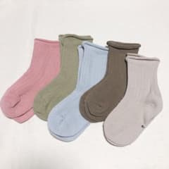 靴下 ベビーソックス くすみ 春のサムネイル