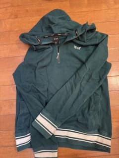 HUF ハーフジップ パーカー グリーンのサムネイル
