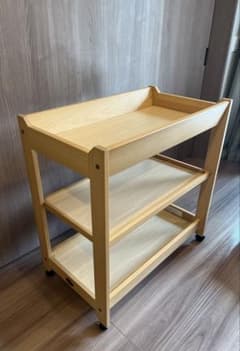 BOORI ブーリ オムツ交換台 ダイパーチェンジングテーブル アーモンド 