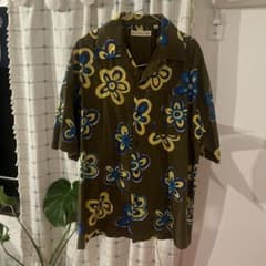 MARNI UNIQLO 花柄 半袖シャツ オリーブ Mのサムネイル