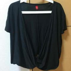 ブラック変形トップス授乳服にも◎フリーサイズのサムネイル