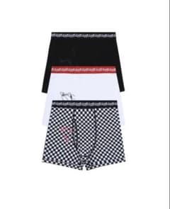 bazo1199 ボクサーパンツ　白✖︎1&グレー✖︎1 bazo1199 ボクサーパンツ ブレスレット - メルカリ