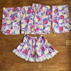 130センチ　花柄　セパレート浴衣のサムネイル