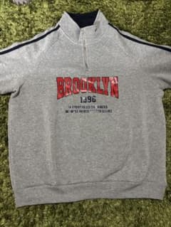 ハーフジップ スウェット グレー BROOKLYNのサムネイル