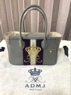 美品A.D.M.J. ハンドバッグ 王冠刺繍 | Mercari