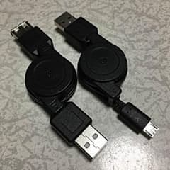 PS Vita リール式 充電器 延長コード 便利 からまない ヴィータ USBのサムネイル