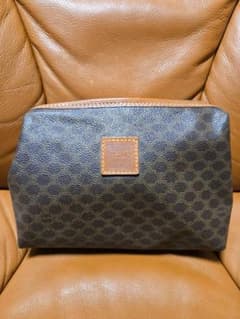 CELINE セリーヌ ブラウン マカダム ポーチ トリオンフ - メルカリ