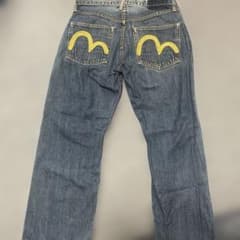 EVISU エヴィス デニムパンツ バックペイント - メルカリ