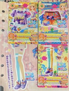 アイカツ ペイントアートコーデ3枚＋台紙セット みくるのサムネイル