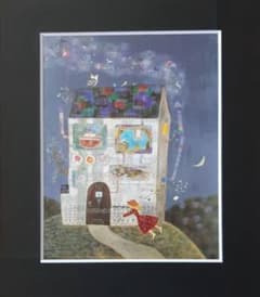 前田麻里、「月から聞いたお話」、希少画集の額装画、四季、風景、人気作品 前田麻里、「月から聞いたお話」、希少画集の額装画、四季、風景、人気