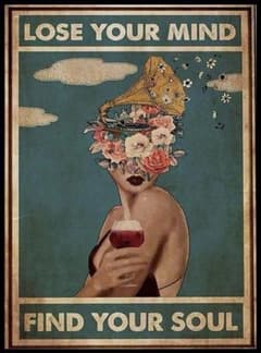 미드 센츄리 캔버스 포스터 Flower girl8 30x40cm