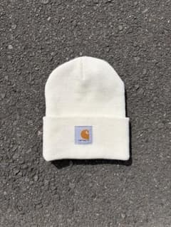 Carhartt ニット帽 ビーニー ホワイトのサムネイル