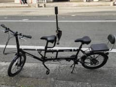 MEGHNA 折りたたみ自転車 2人乗り ブラック - メルカリ