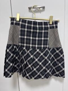 andmary coco check mini skirt S - メルカリ