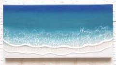 心穏やかな毎日を過ごしたい方へ 深呼吸する海 海アート 45×22cm