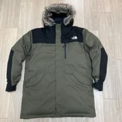 美品 ノースフェイス ダウンジャケット カーキ オリーブ  サイズXLのサムネイル