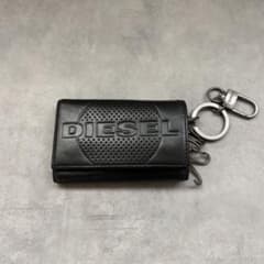 DIESEL キーケース ブラック パンチング加工 ロゴ AX00 - メルカリ
