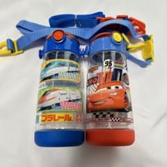 水筒　プラレール　カーズ　クリアストローボトル　480ml  こまち　はやぶさのサムネイル
