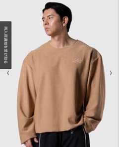 LYFT リフト カットオフスウェットロングスリーブTシャツ ベージュ Lサイズのサムネイル