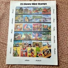 25 Disney Mint Stamps　アメリカ