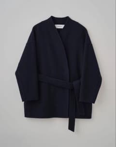 美品　soeju ソージュ　ウールリバーミディコート　ネイビー SOÉJU（ソージュ） のコートを予約注文で買うべき理由｜推しは職人が手