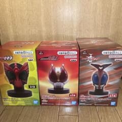 仮面ライダー BIGサイズソフビ マスクディスプレイ オーズ 電王 カブト
