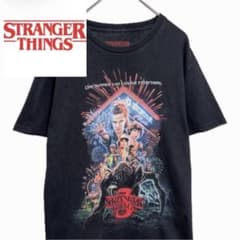 STRANGER THINGS 스트레인저싱스 T셔츠 블랙 공식