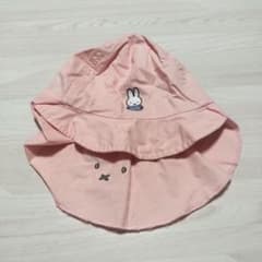 ミッフィー ベビー帽子 ピンク 50cm フラップ付きのサムネイル