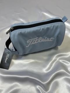 【未使用、タグ付き】タイトリスト Titleist ポーチ ライトブルー系のサムネイル