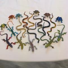 爬虫類 おもちゃ フィギュア まとめ売り　カエル　蛇