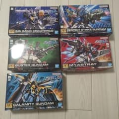 HG ガンダムSEED 1/144 プラモデル 5種セットのサムネイル