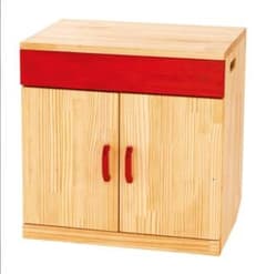 学研 展示品 木製収納キャビネット 赤いアクセント 学研 展示品 木製収納キャビネット 赤いアクセント - メルカリ