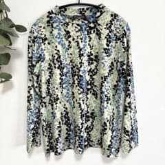 美品✨ 花柄 長袖シャツ 柄物 総柄 冷感素材 ひんやり素材 伸縮性 薄手 春夏