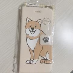 新品未使用　柴犬　iPhone 手帳型　ケースのサムネイル