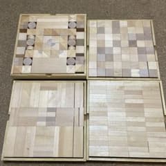 再お値下げ♩小さな大工さん積み木セット&童具館ケルンモザイク　ビーズ　本セットのサムネイル