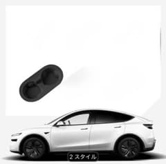 テスラモデルYジュニパー2025〜対応　リアドリンクホルダーカバー(ブラック色)のサムネイル