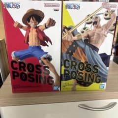 完全未開封　ワンピース　CROSS POSING ルフィ　エネル　2種セットのサムネイル