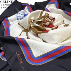 仕*ん様 【美品】セリーヌ　CELINE　大判　スカーフ　総柄　絵画風　シルク CELINE（バンダナ/スカーフ）のフリマアイテム一覧