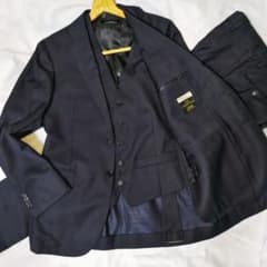 【極美品】MARZOTTO生地 ユナイテッドアローズ 3ピーススーツ ネイビー 希少 別注 伊生地 L】ユナイテッドアローズ マルゾット スリーピース