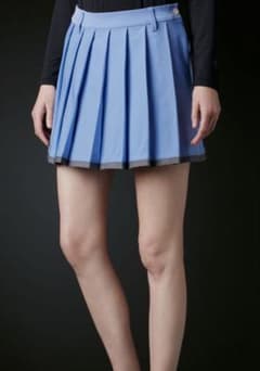 デサントゴルフ　プリーツスカート ブルー　【美品】のサムネイル