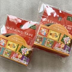 ☆セリア☆マスキングテープ☆レトロポップ駄菓子 同柄2個セット