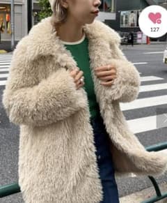 CIAO PANIC  襟付きファーコートのサムネイル