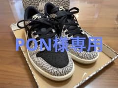 Nike Air Jordan1 Low ブラック/ホワイト/グレー AJ1のサムネイル