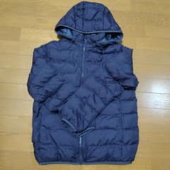 UNIQLO ネイビー ダウンコート 160のサムネイル