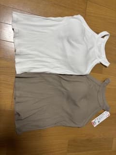 UNIQLO ホルターネックブラタンクトップ 2枚セット Mのサムネイル