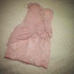 鈴木あや様専用♡ROBE de FLEURSミニドレス♡サーモンピンクのサムネイル