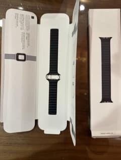 unkown様専用 Apple 45mmケース用ミッドナイトレザーリンク S Mのサムネイル