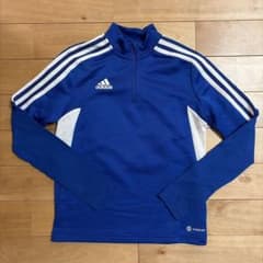 adidas 하프 Zip 저지 블루 140cm