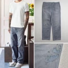visvim GIFFORD PANTS DMGD LT.BLUE サイズ4のサムネイル